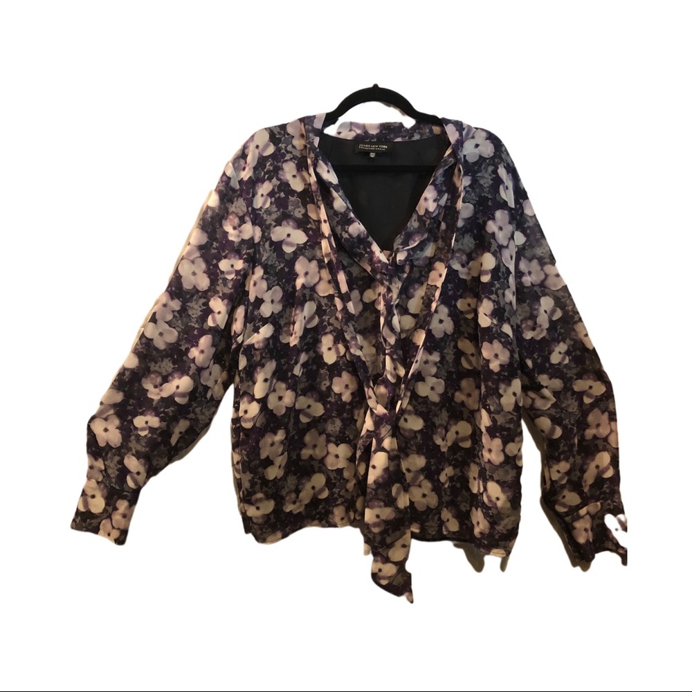 Jones NY Dark Purple Blouse